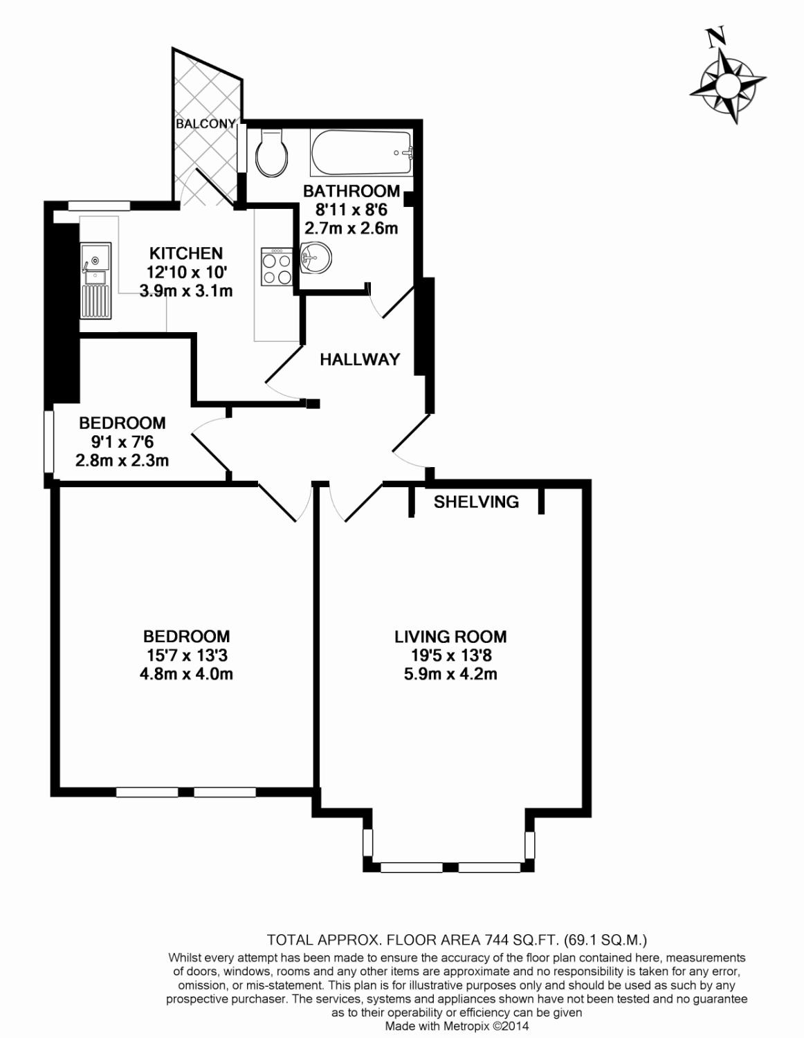 2 Bedrooms Flat to rent in West End Lane, West Hampstead NW6