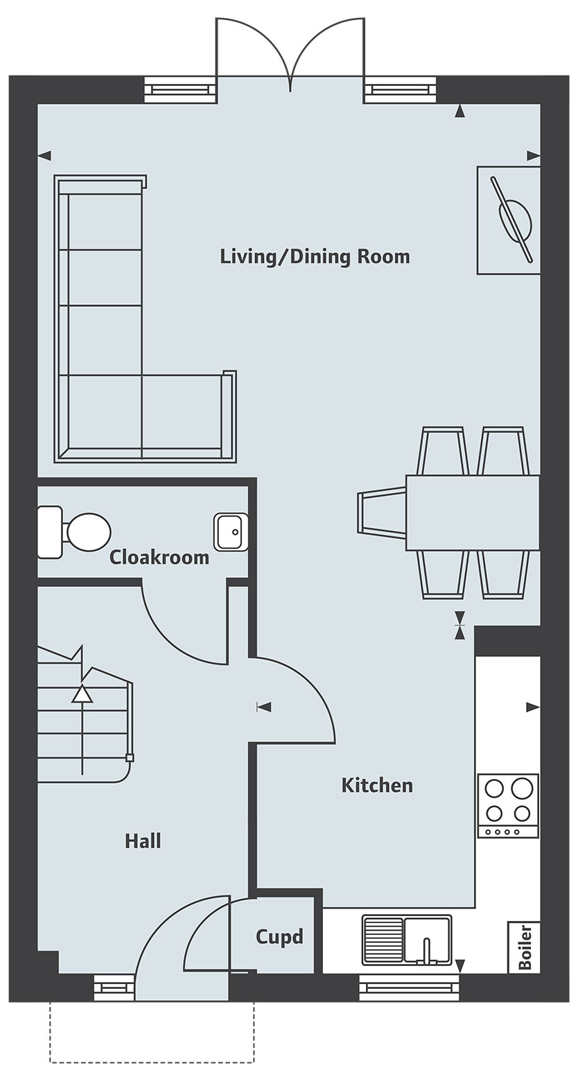 3 Bedrooms Semi-detached house for sale in 