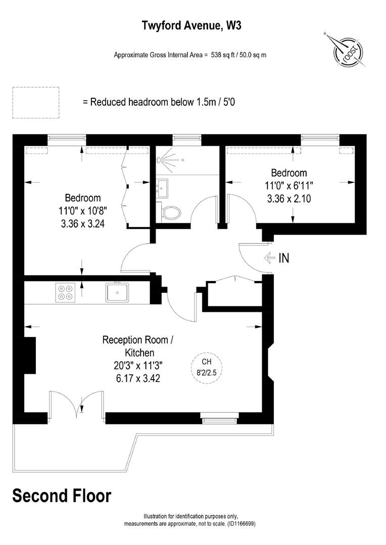 10A, Twyford Court, Twyford Avenue, Acton floorplan