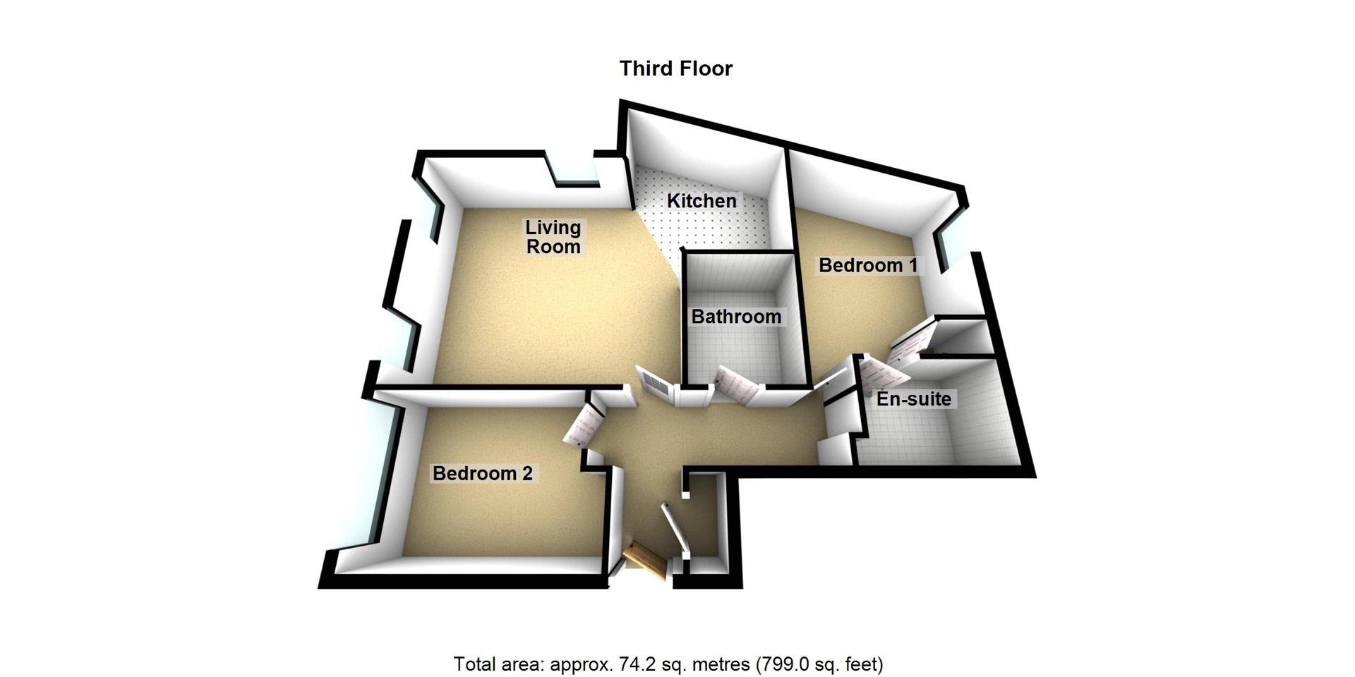 Apartment 11, Waterloo House, Thornton Street, Newcastle Upon Tyne floorplan