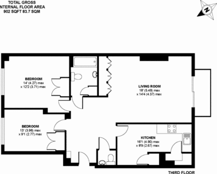 2 Bedrooms Flat for sale in Queens Gate Gardens, London SW15