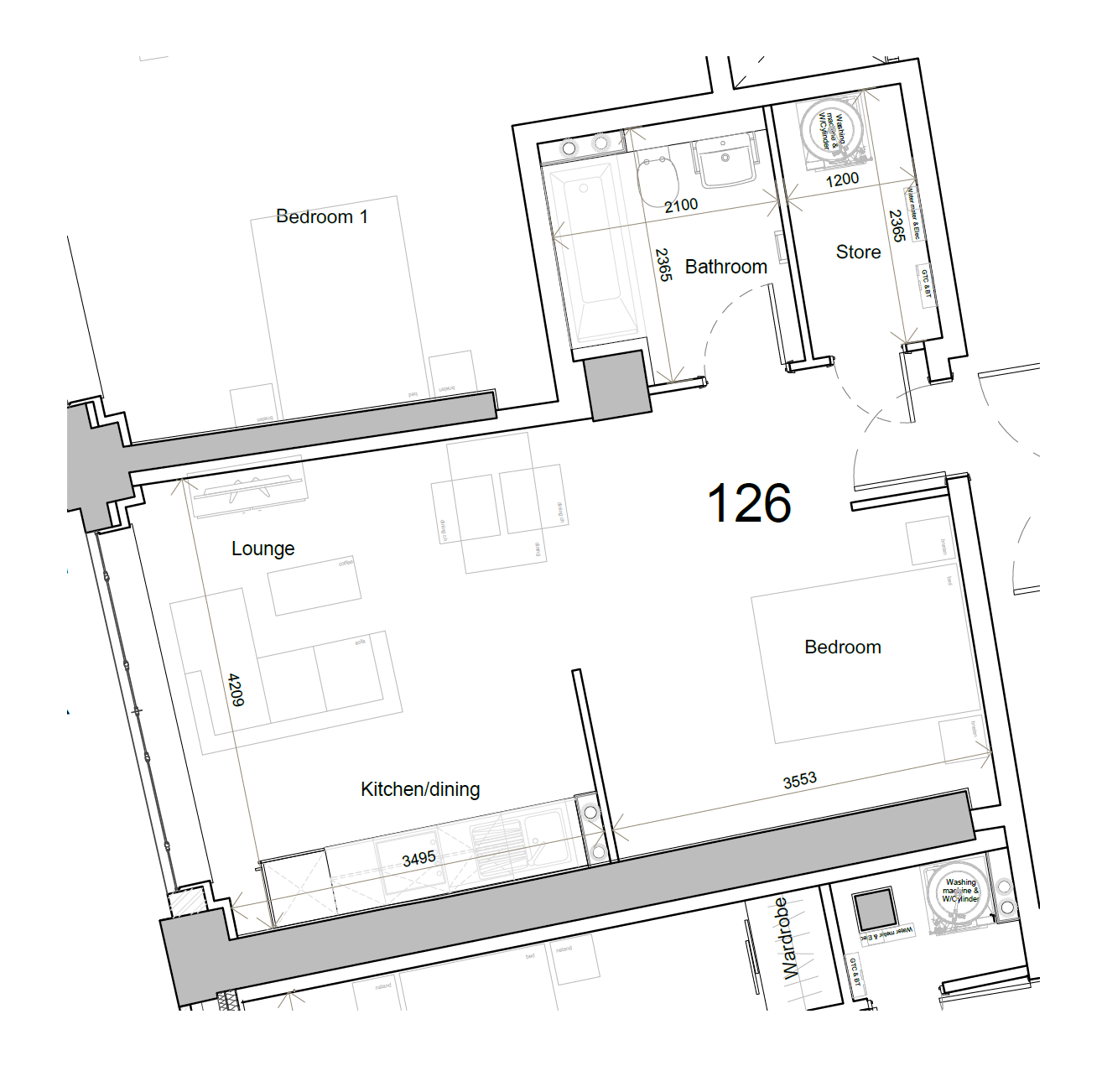 Apartment 126 Kettleworks, 126, Pope Street, Birmingham floorplan