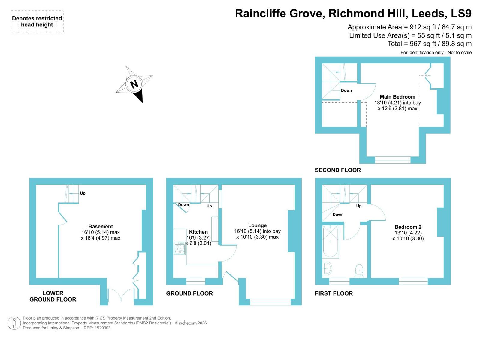 Raincliffe Grove, Leeds floorplan