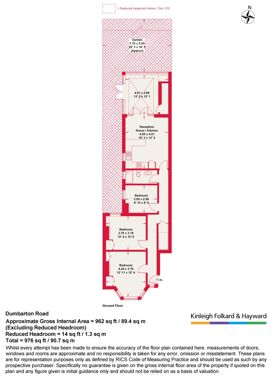 56, Dumbarton Road, London floorplan