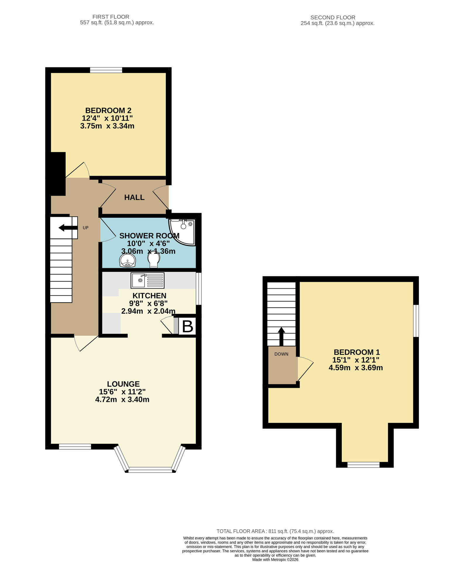 3 Beer Street, Yeovil floorplan