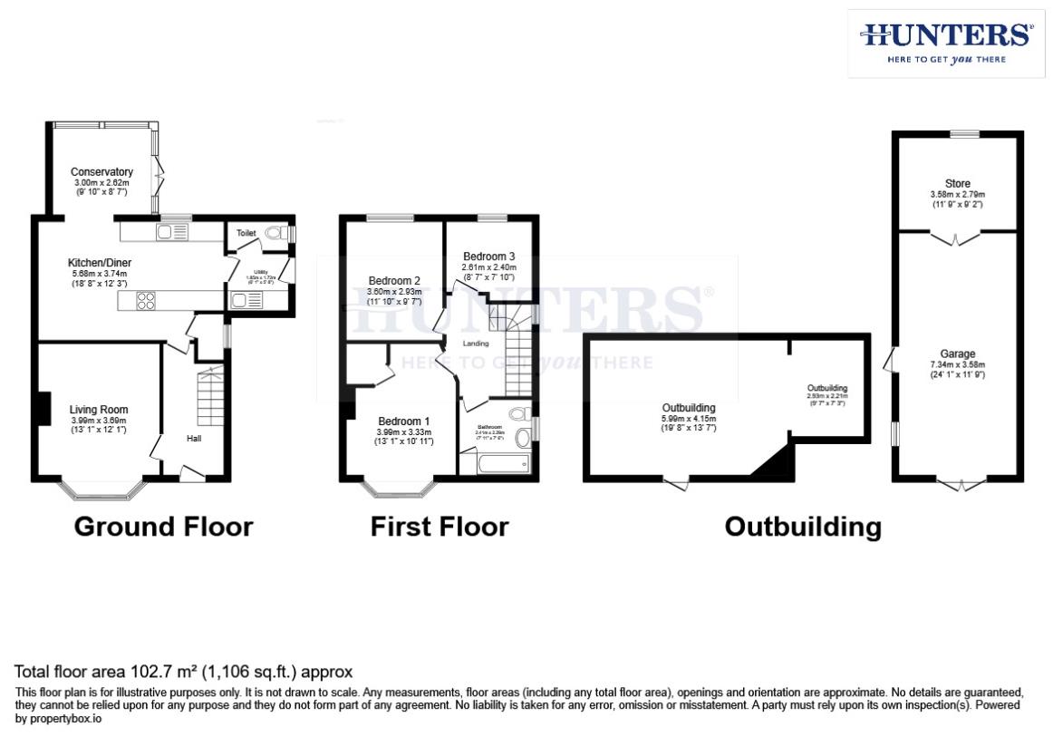53, Monkton Road, York floorplan
