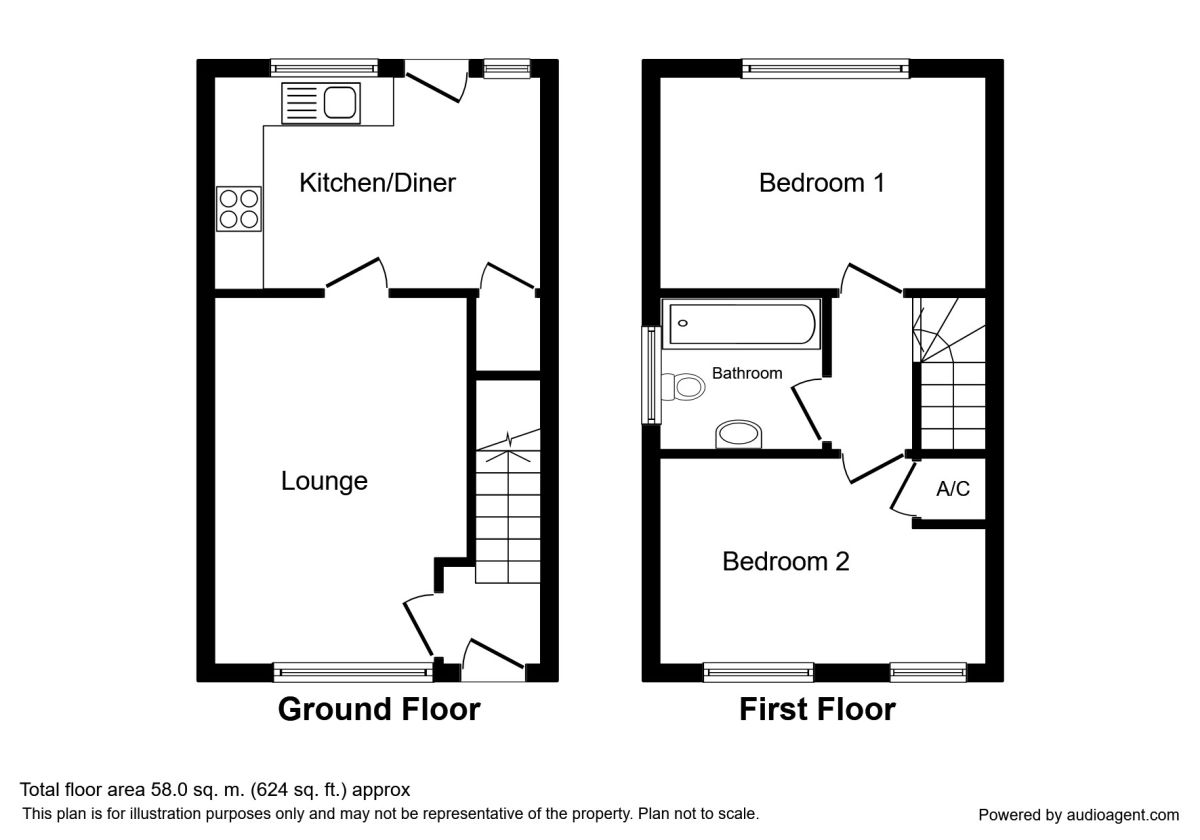 2 Bedrooms Terraced house to rent in Lidgates Green, Arleston, Telford TF1