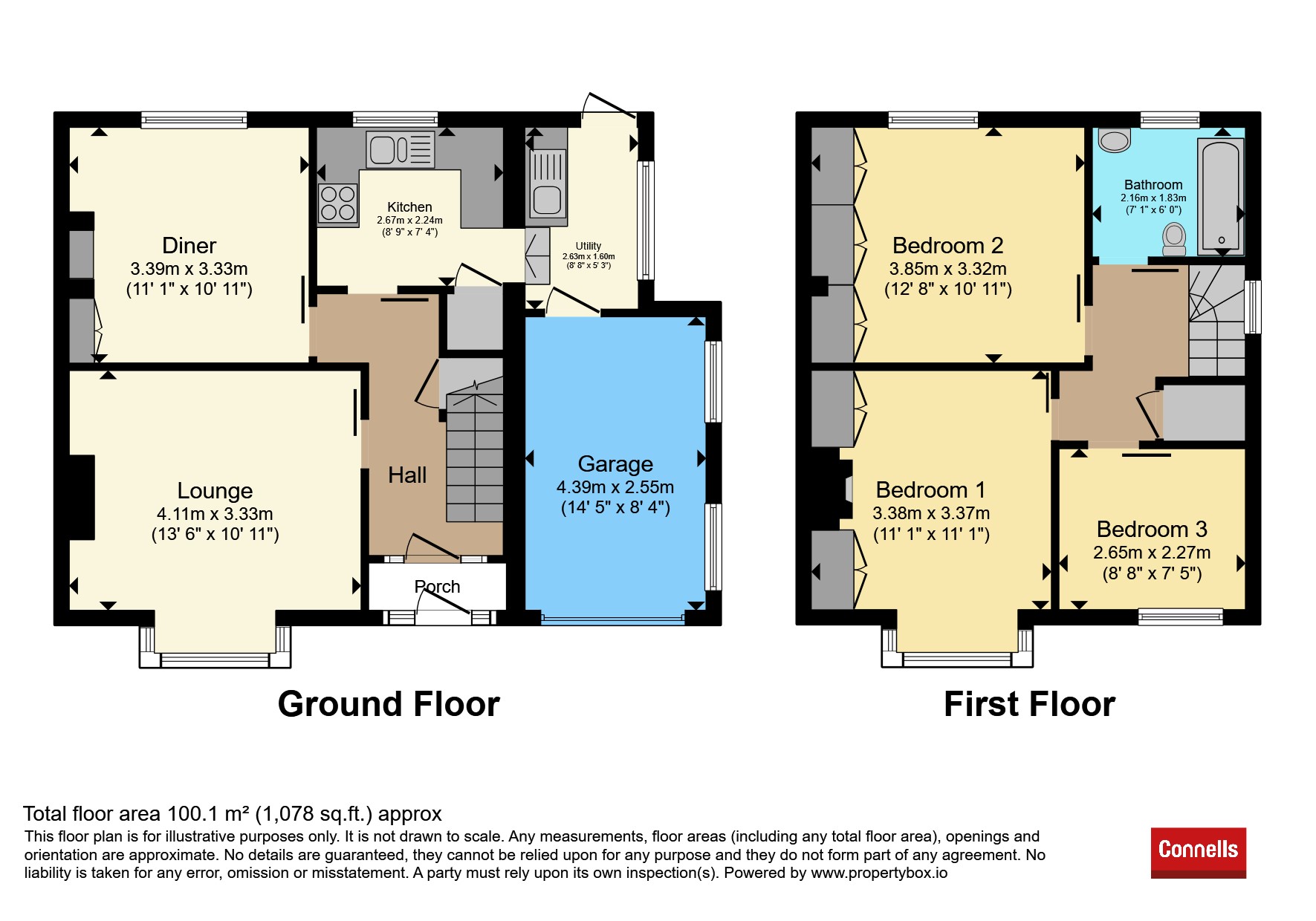 55, Hamlin Lane, Exeter floorplan