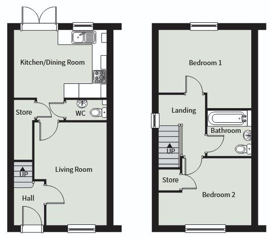 59, Duke Street - 40% Share, Kidderminster floorplan