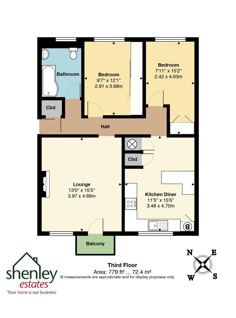 4 Hawksmoor, Harris Lane, Shenley floorplan