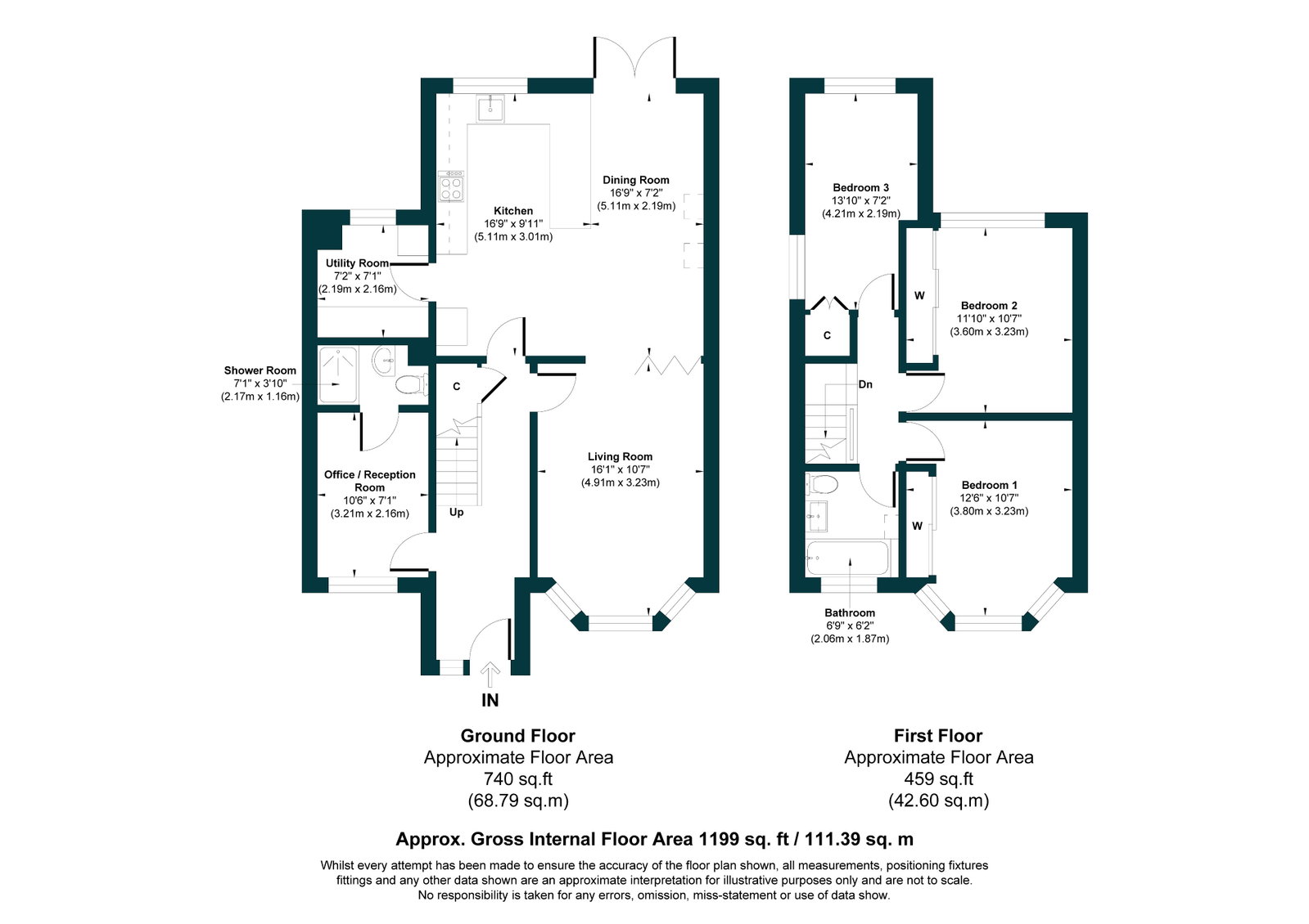 98, Norris Road, Sale floorplan