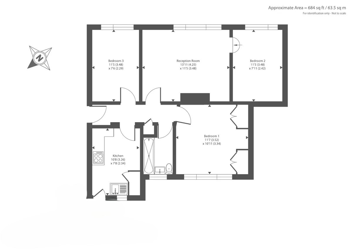 25 Churchview Court,, Churchview Road, Twickenham floorplan