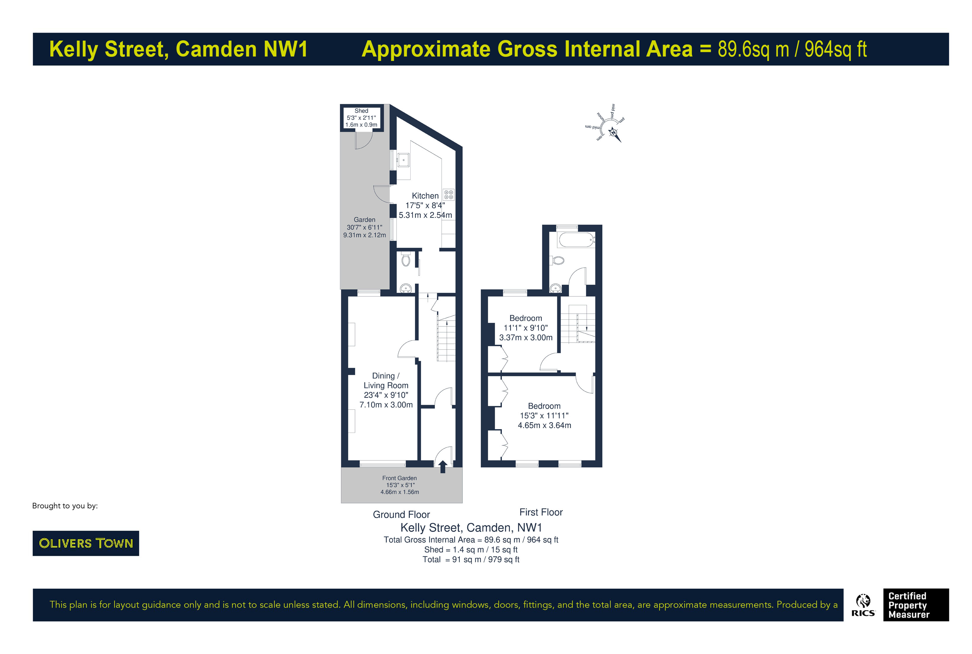 47, Kelly Street, Camden floorplan