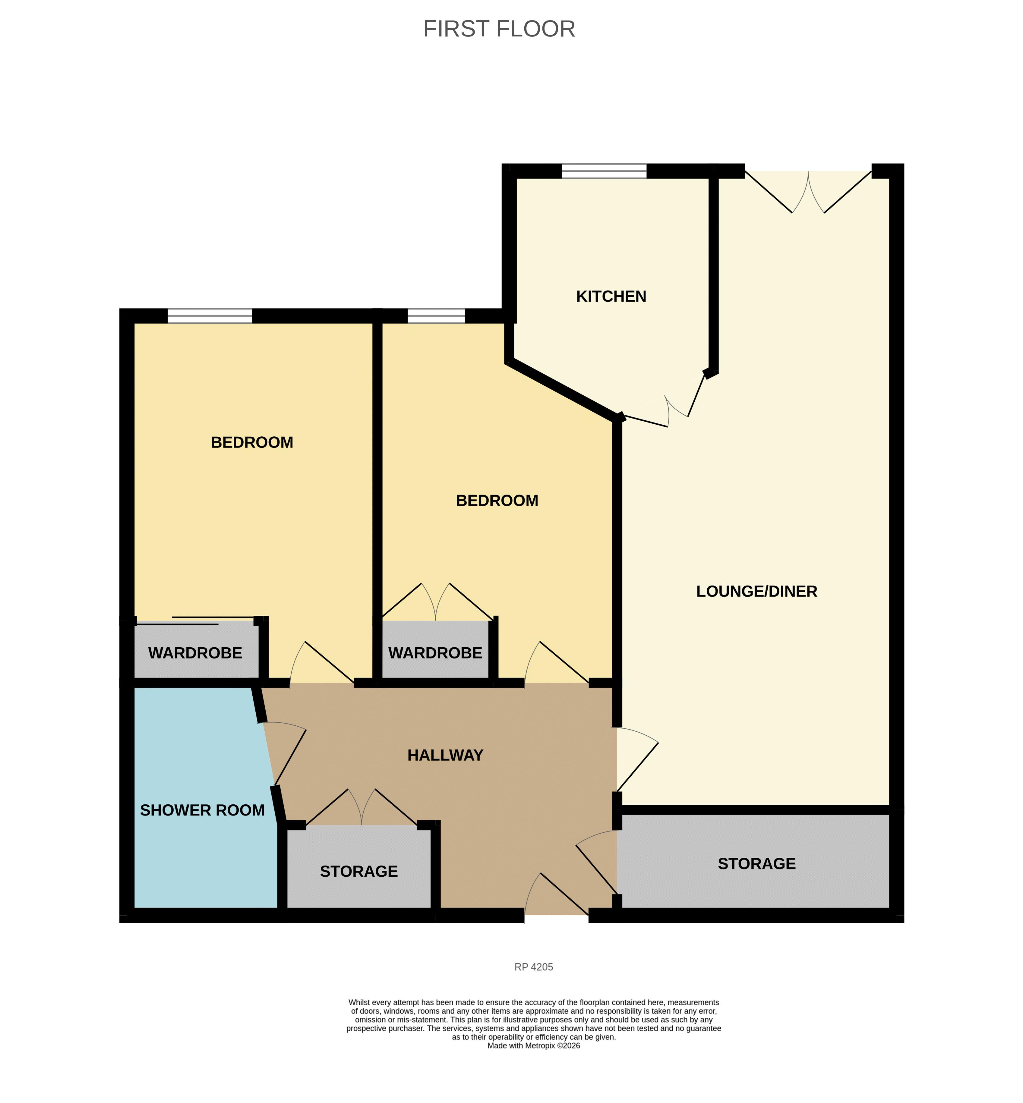 Apt. 10 Adlington House, Abbey Road, rhos on Sea floorplan