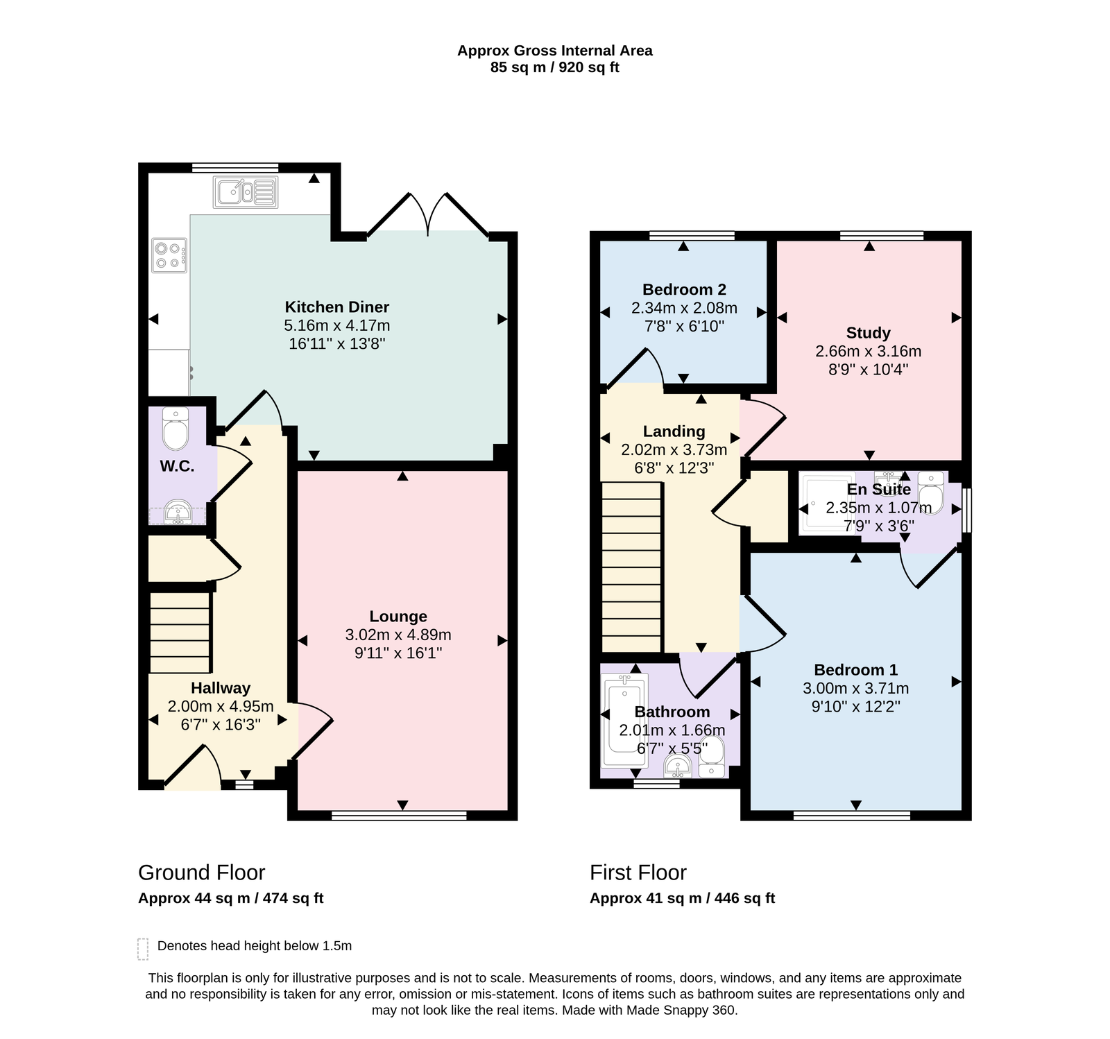 5, Hayton Way, Whitehaven floorplan