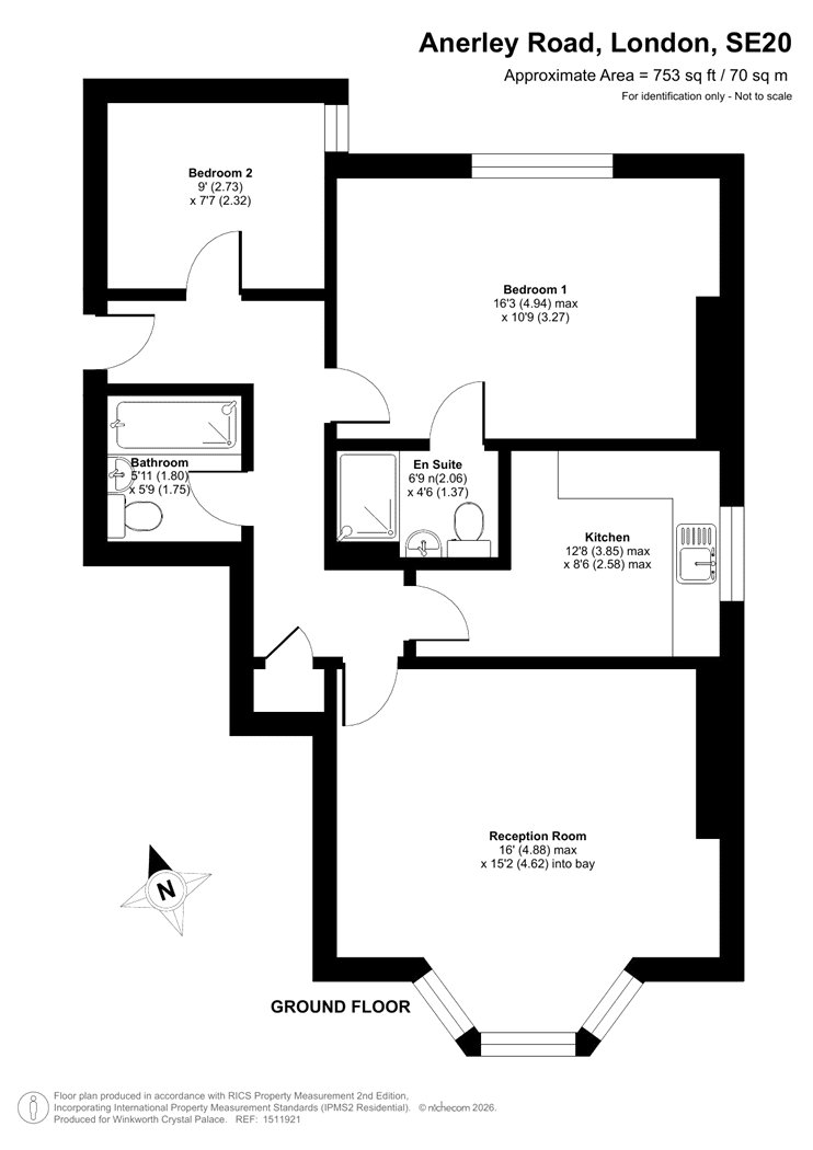 Flat 5, 175, Anerley Road, London floorplan