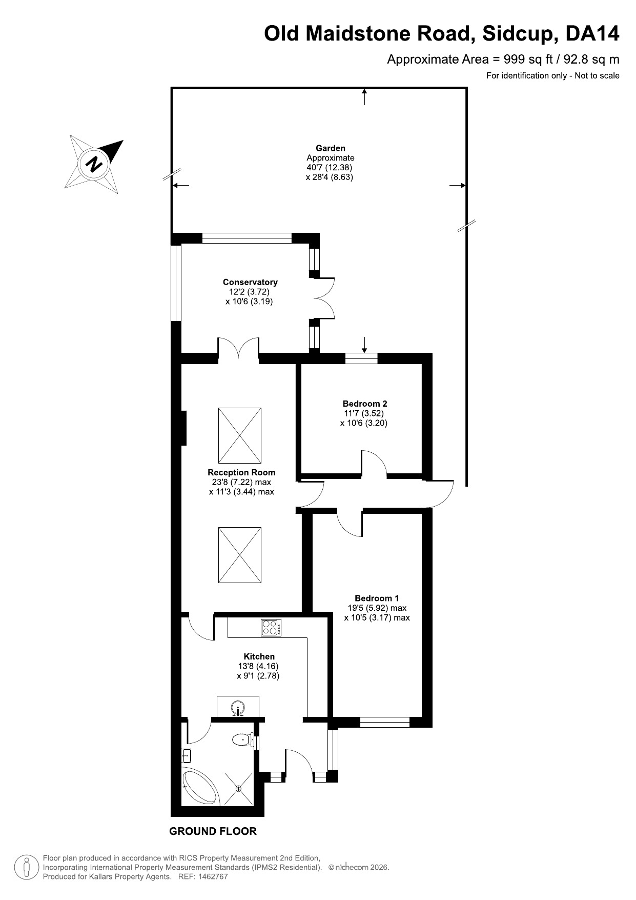 6 Victoria Bungalows, Old Maidstone Road, Kent floorplan