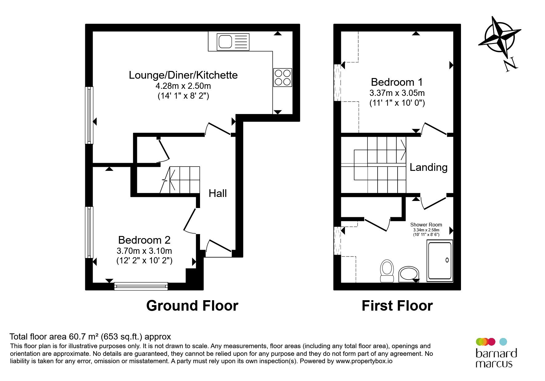 Flat 2, 32, Dene Street, Dorking floorplan