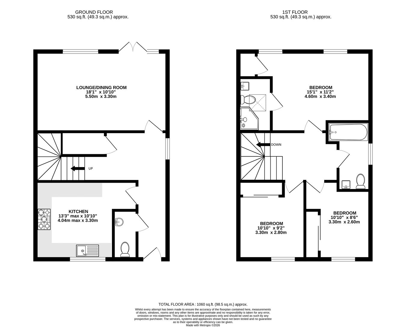 3 Bentley Mews,, Hole Lane, Farnham floorplan