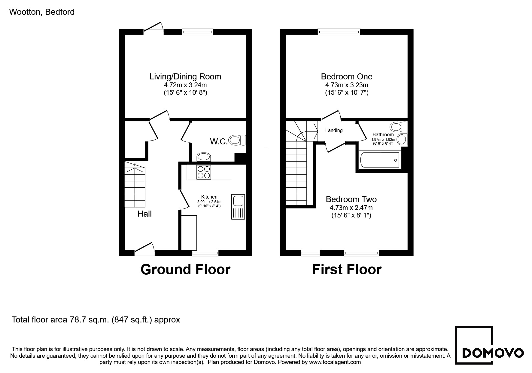 35, Clews Grove, Wootton floorplan