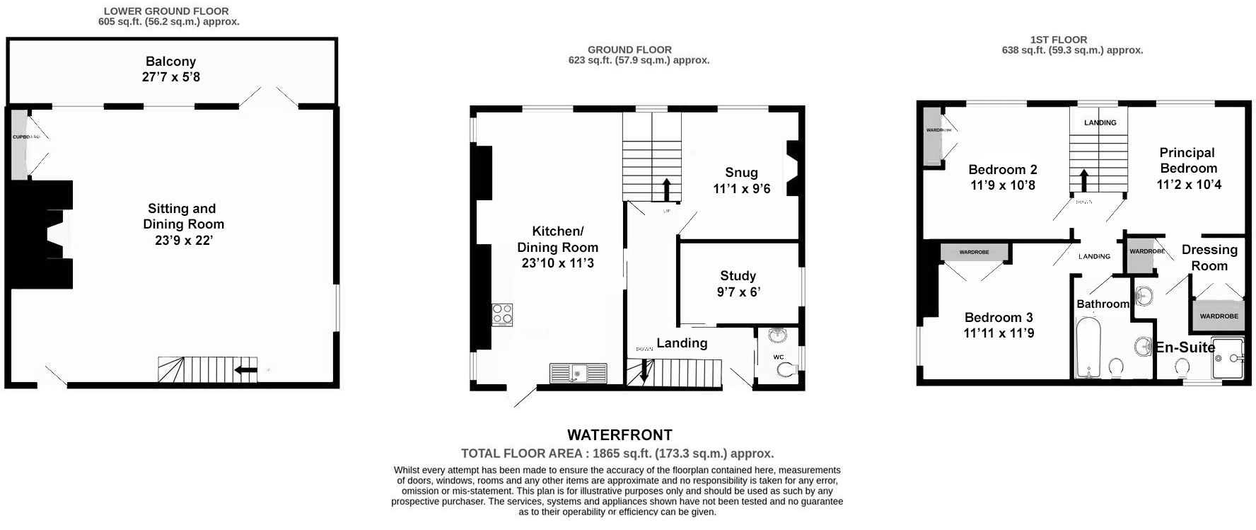 Waterfront, Nr. Fowey floorplan