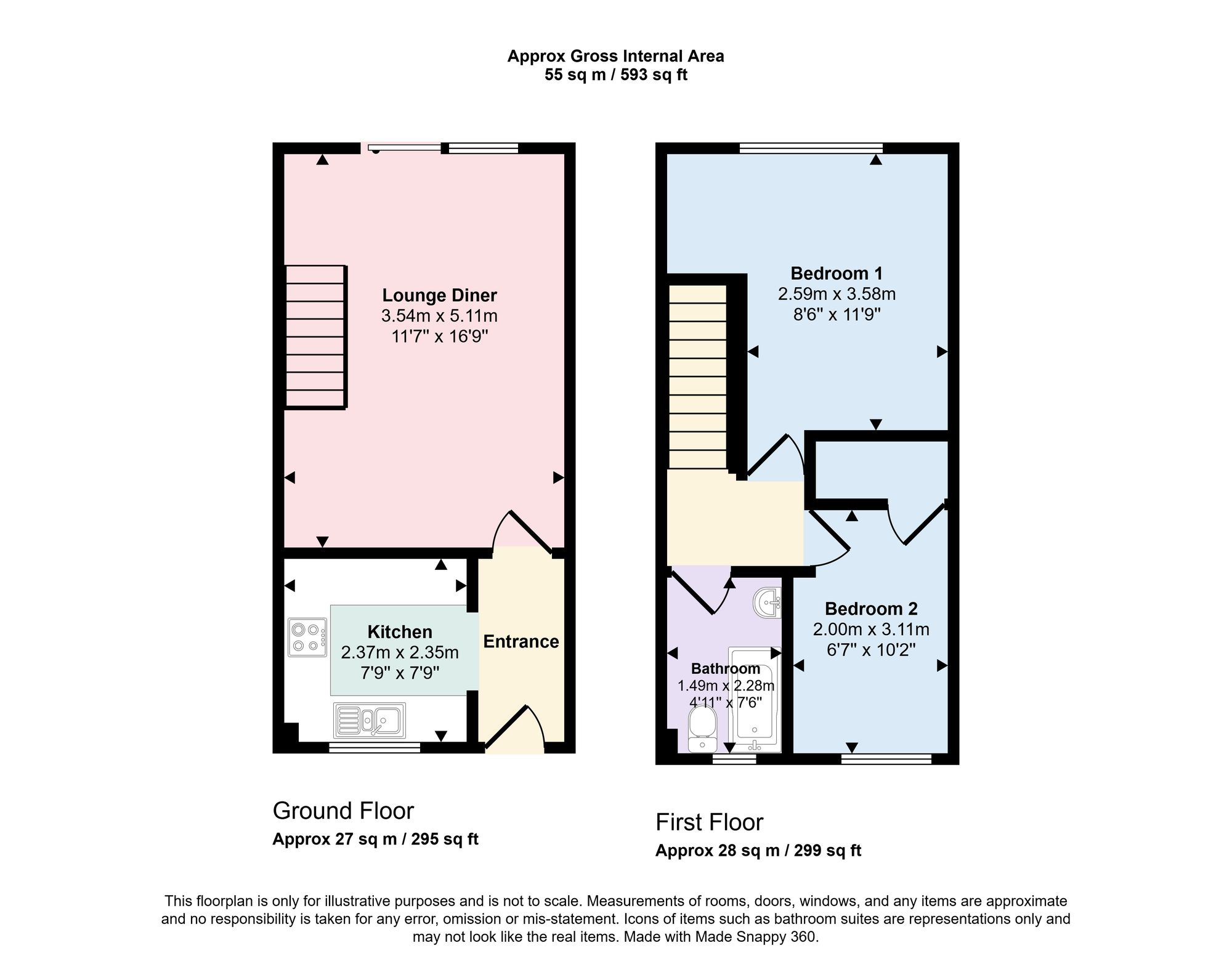12 Bryony Gardens, Eastleigh floorplan