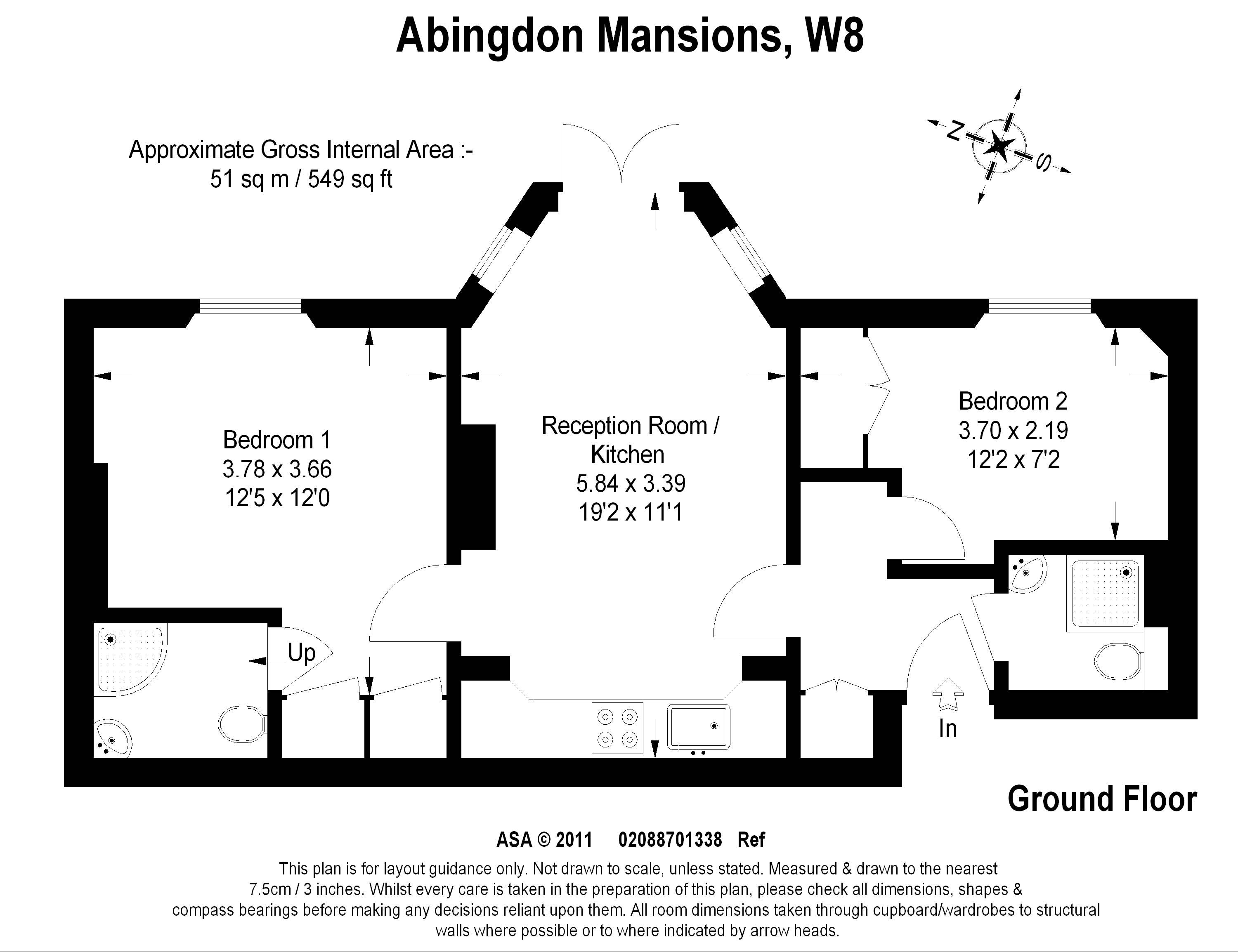 2 Bedrooms Flat to rent in Abingdon Mansions, Kensington W8