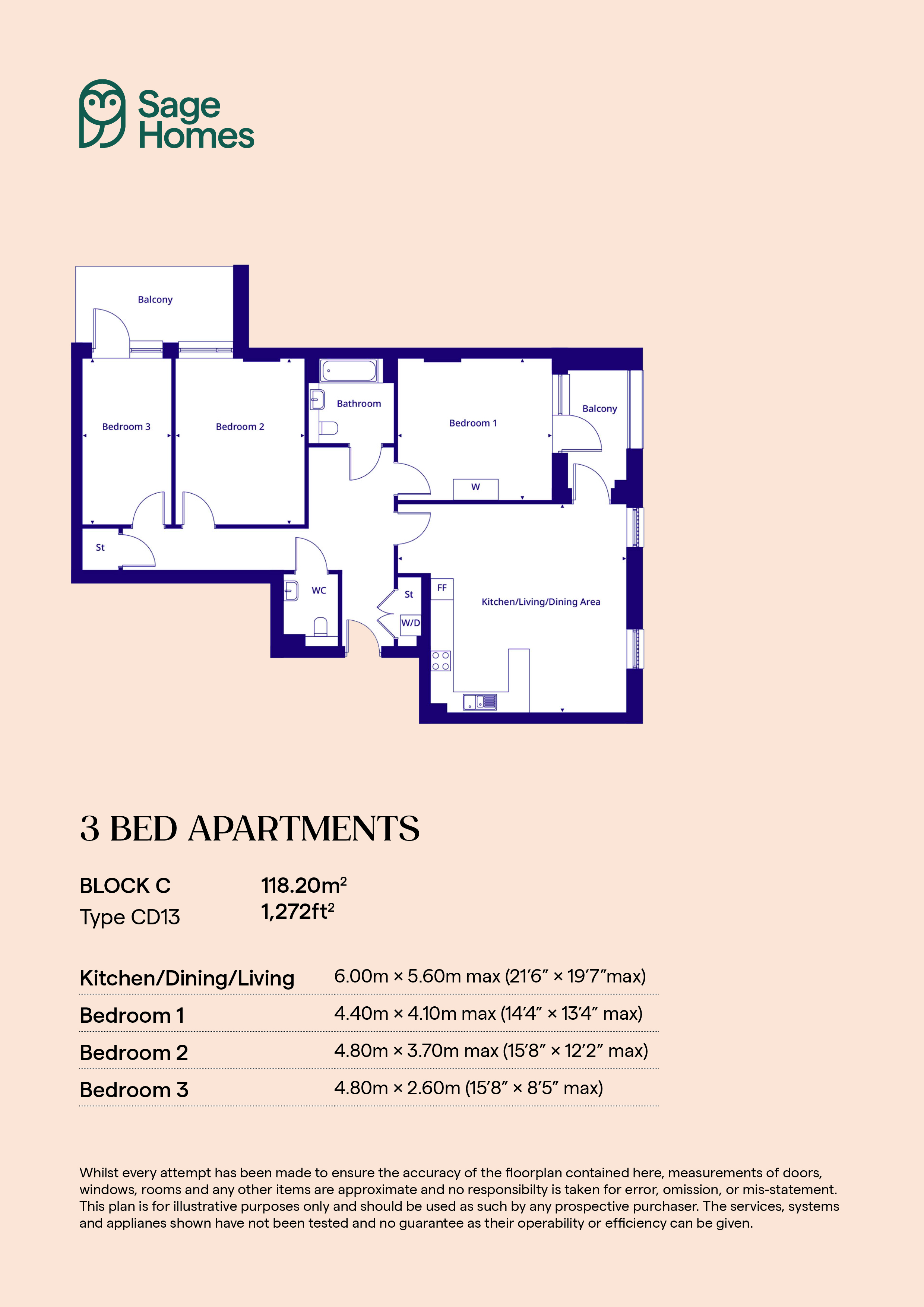 3, Conduit Way, Leyton floorplan