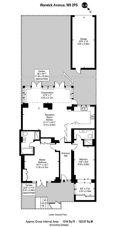 2 Bedrooms Flat to rent in Warwick Avenue, Little Venice W9