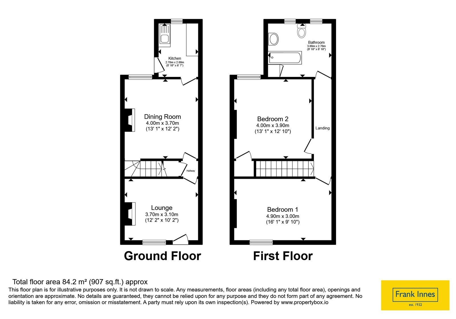 19, Knighton Street, Chesterfield floorplan