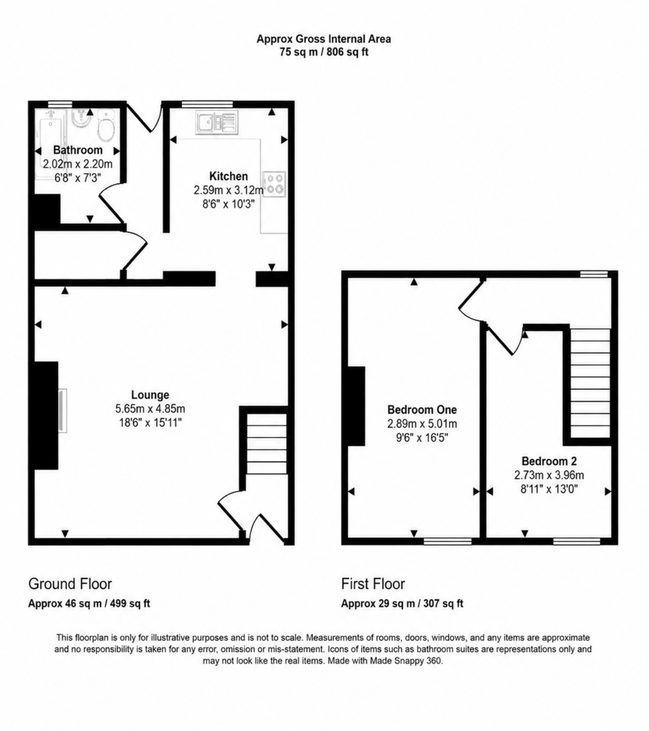 31, Beatrice Street, Ashington floorplan