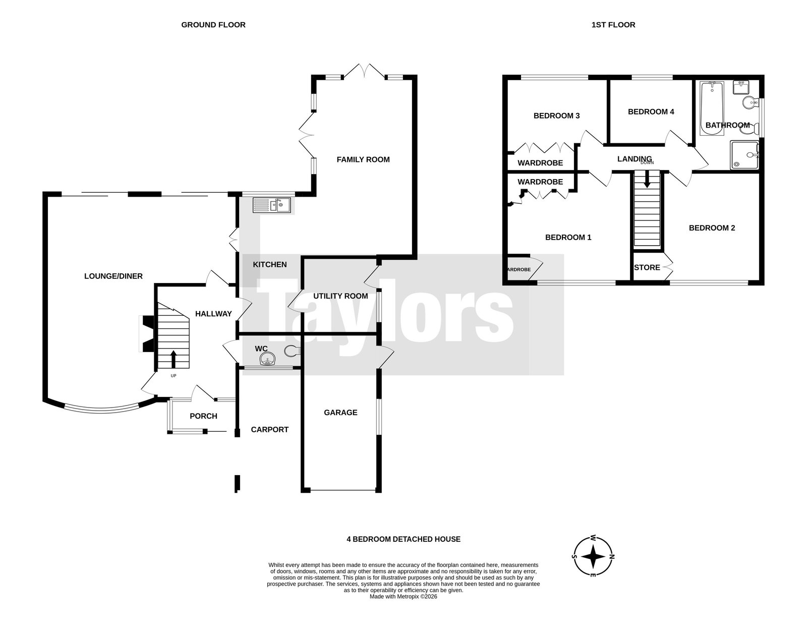 336, Hagley Road, Stourbridge floorplan