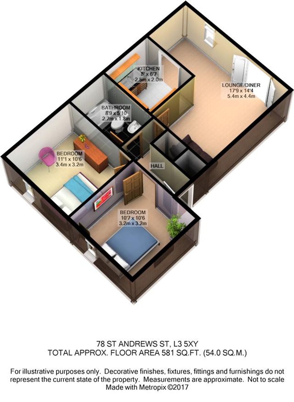 St. Andrew Street, Liverpool L3, 2 bedroom flat for sale 64883447