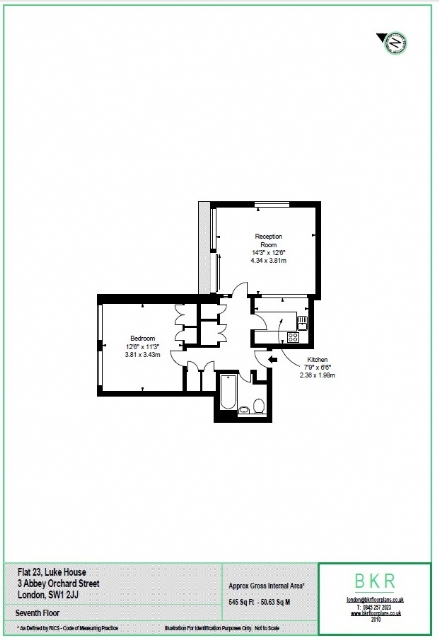 1 Bedrooms Flat to rent in Luke House, 3 Abbey Orchard Street, Westminster, London SW1P