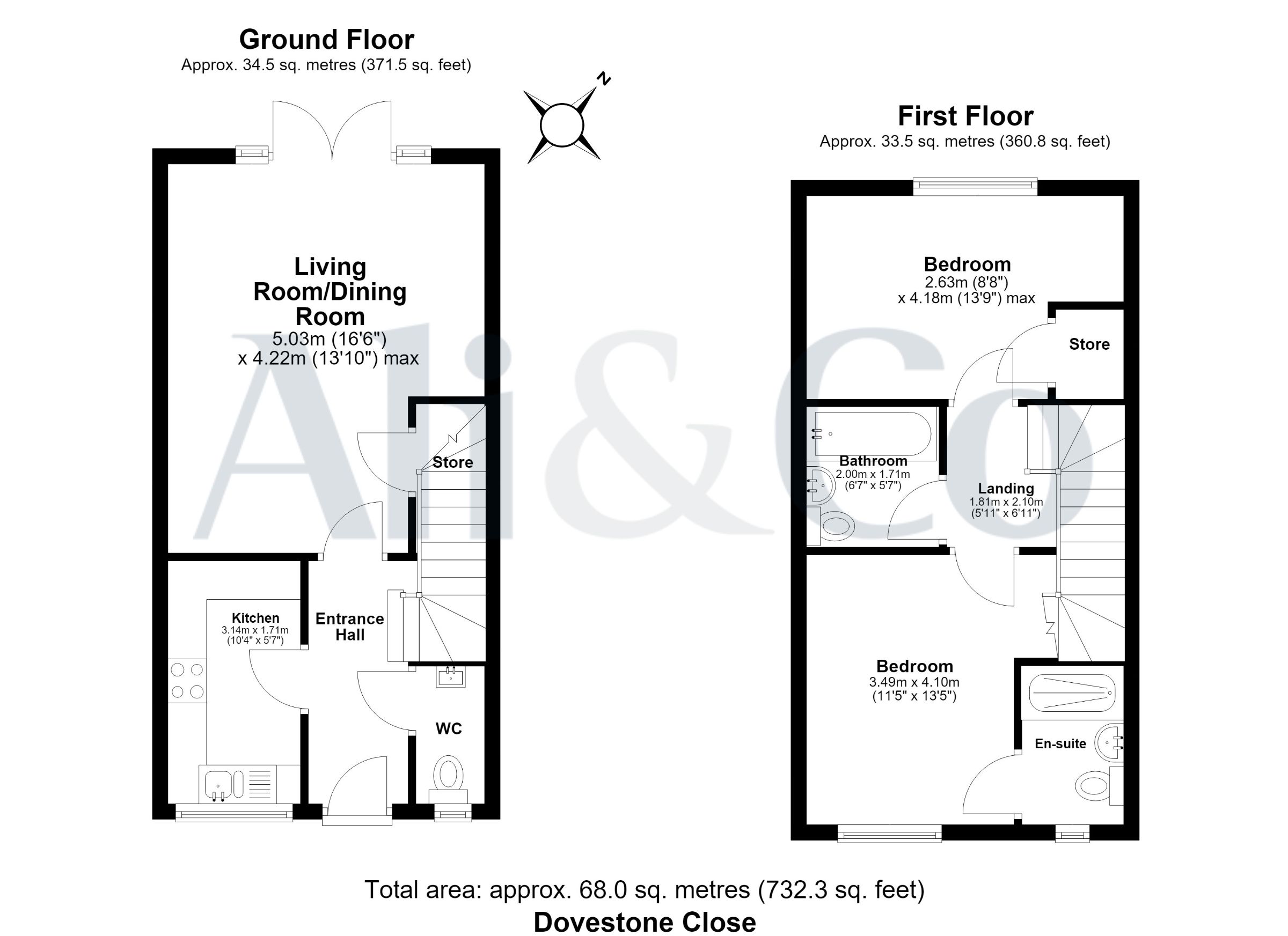 14 Dovestone Close, Grays floorplan