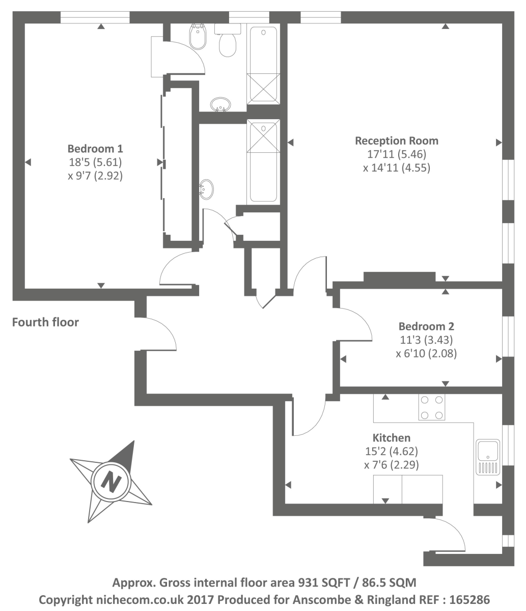 2 Bedrooms Flat to rent in Eyre Court, St Johns Wood NW8,