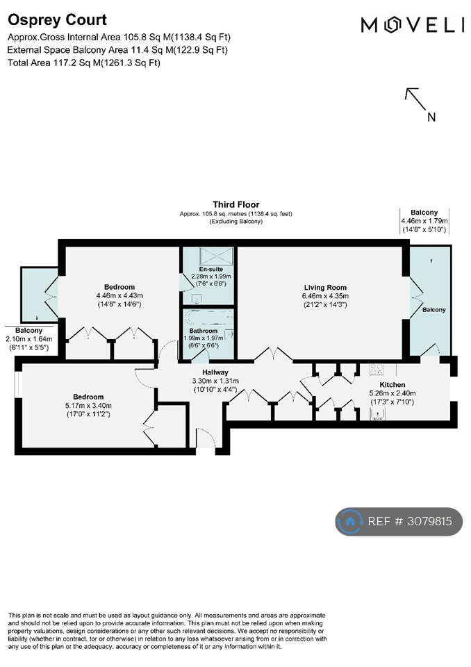 Osprey Court Star Place, London floorplan
