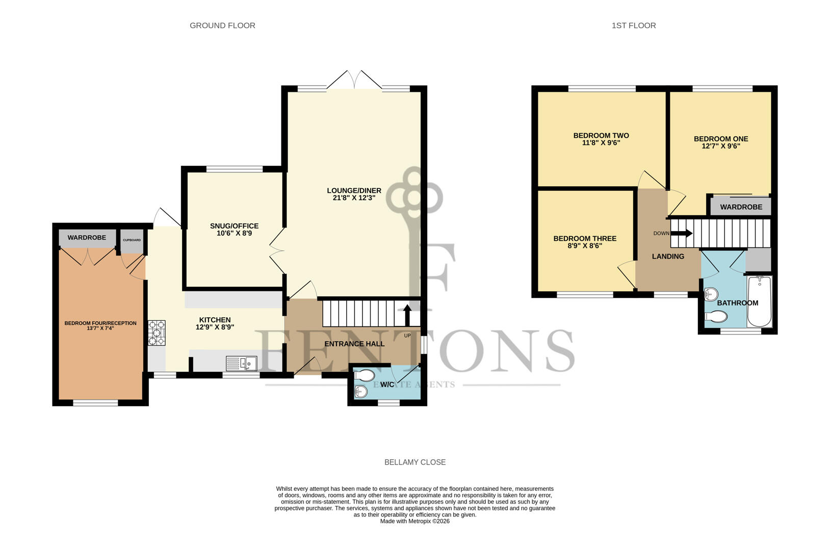 Bellamy Close, Kirby Cross floorplan
