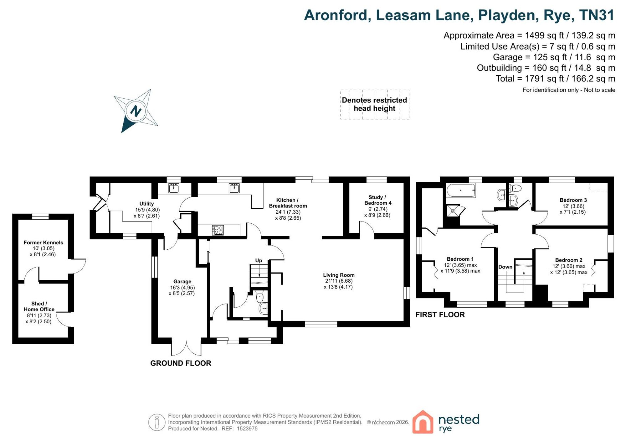 Aronford Leasam Lane, Rye floorplan