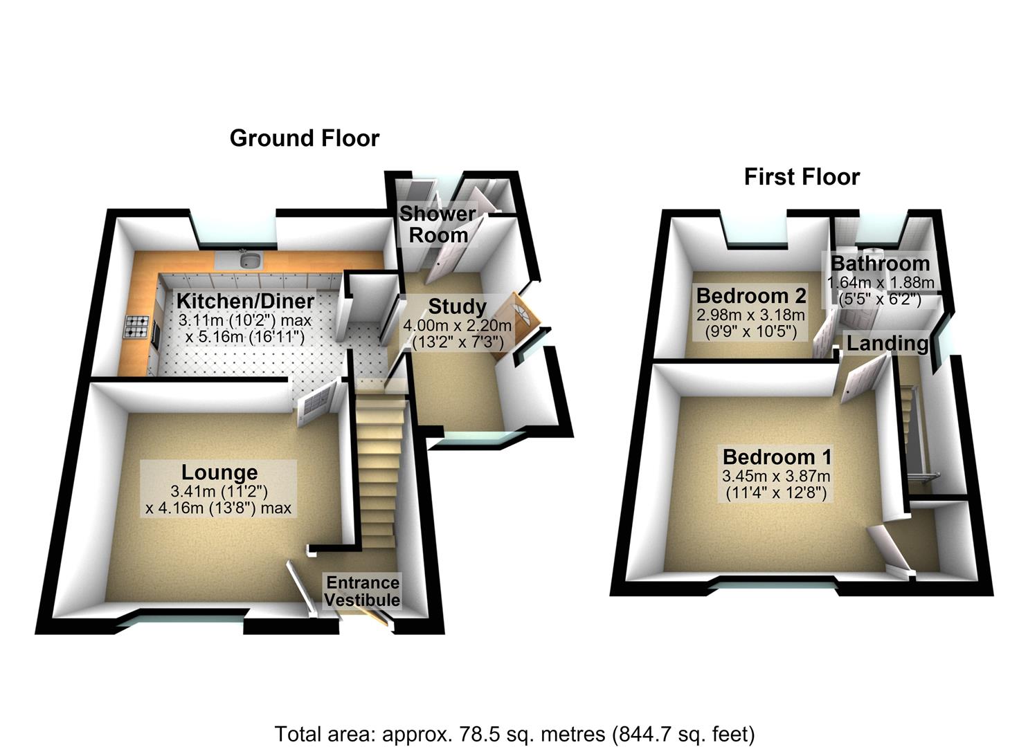 6, Summerhill Grove, Leeds floorplan