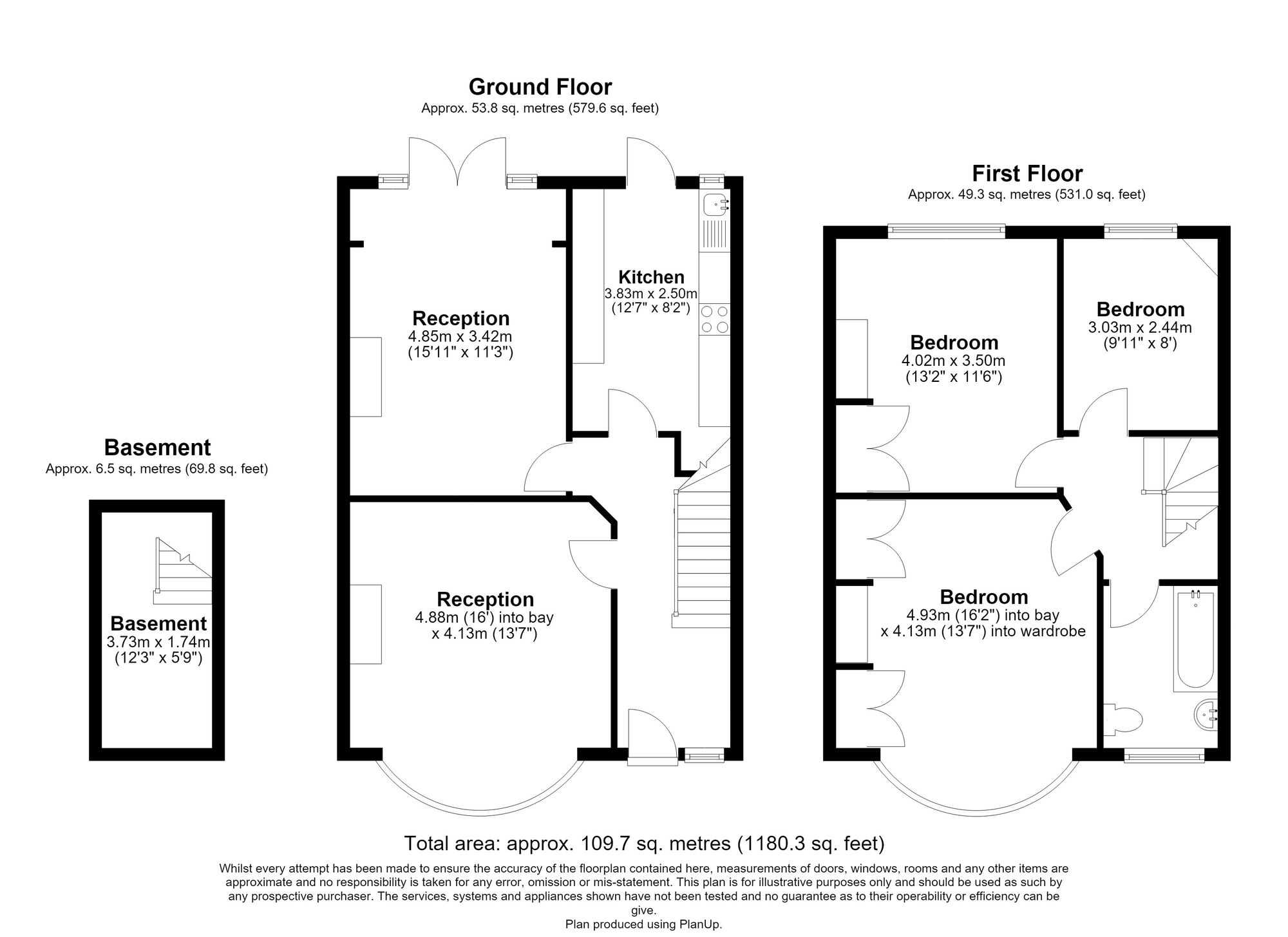 61 Cowley Road, Ilford floorplan