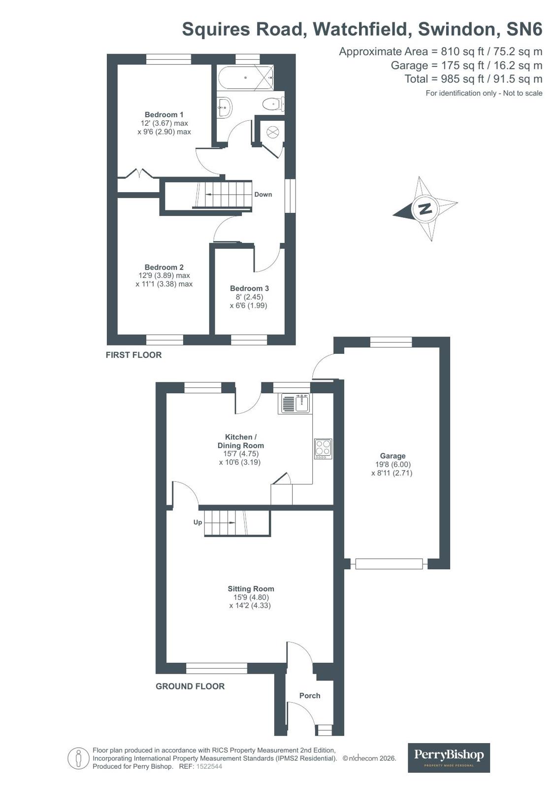 16, Squires Road, Swindon floorplan
