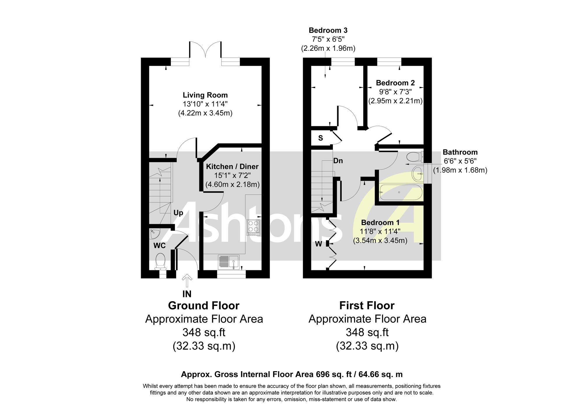 58 Hampton Court Way, Widnes floorplan