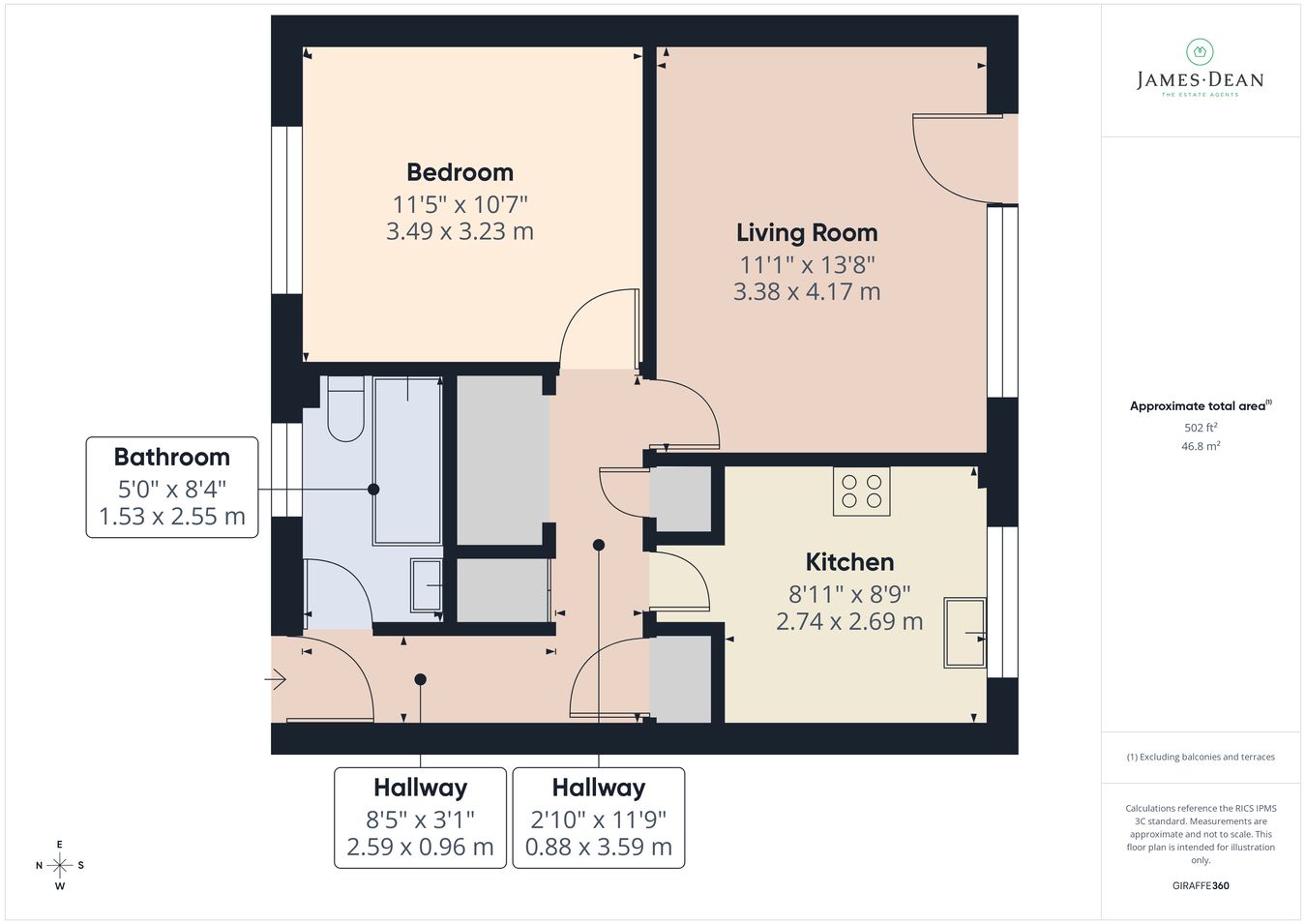 3b, Three Crosses Road, Ross-on-Wye floorplan