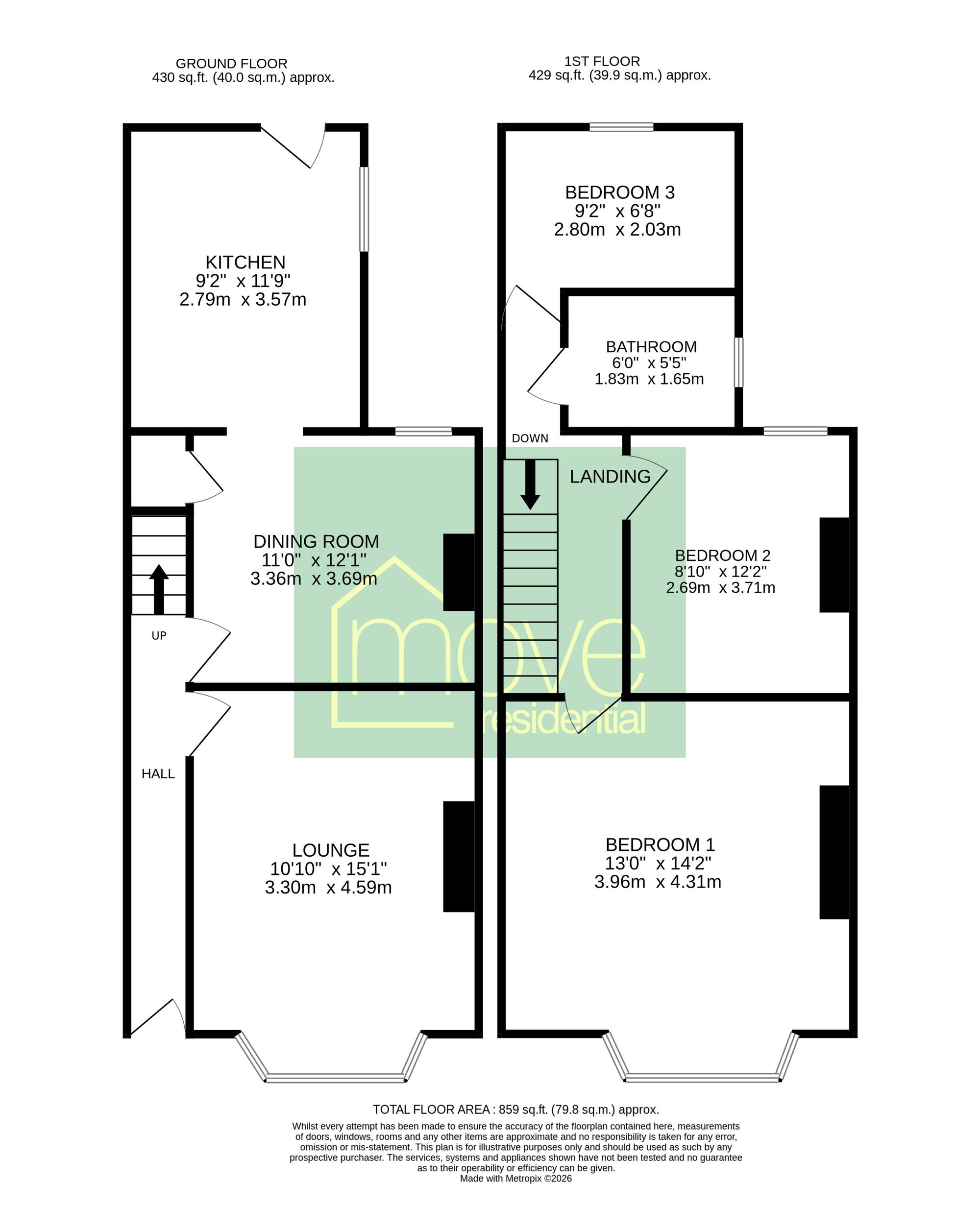 15 Bidston Avenue, Birkenhead floorplan