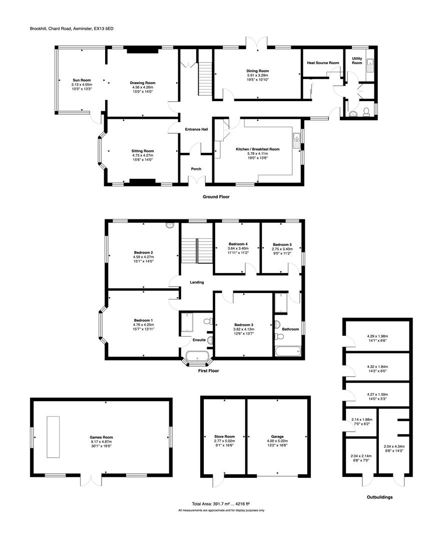 Brookhill, Chard Road, Axminster floorplan