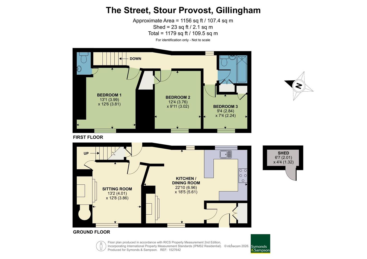 Brookside Cottage, The Street, Gillingham floorplan
