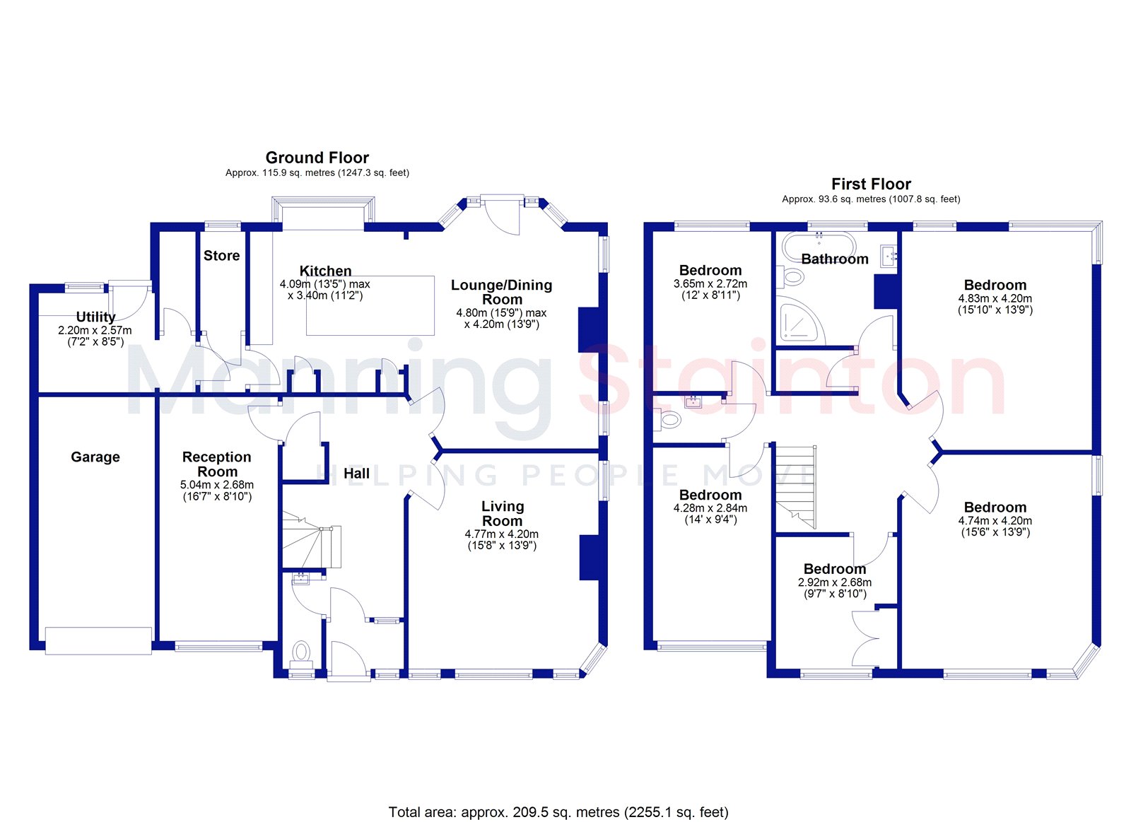 1, Sandhill Grove, West Yorkshire floorplan