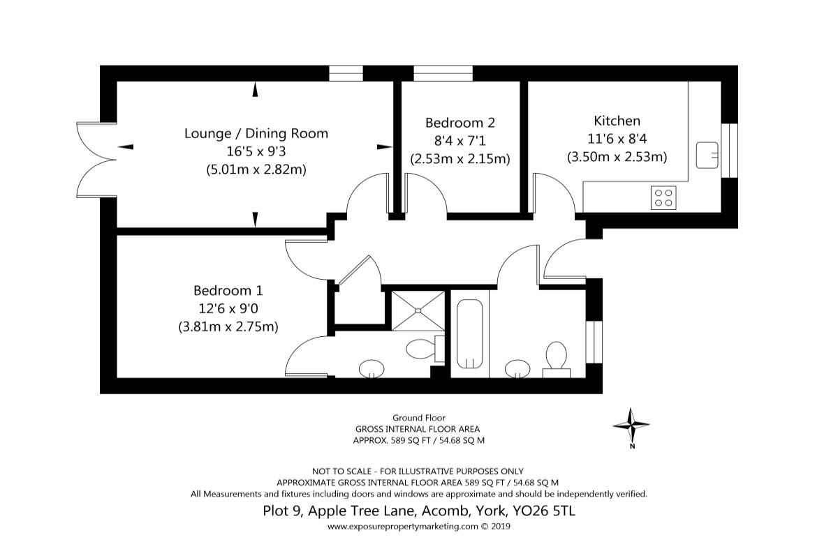 2 Bedrooms Bungalow for sale in Apple Tree Lane, Off Beckfield Lane, York YO26