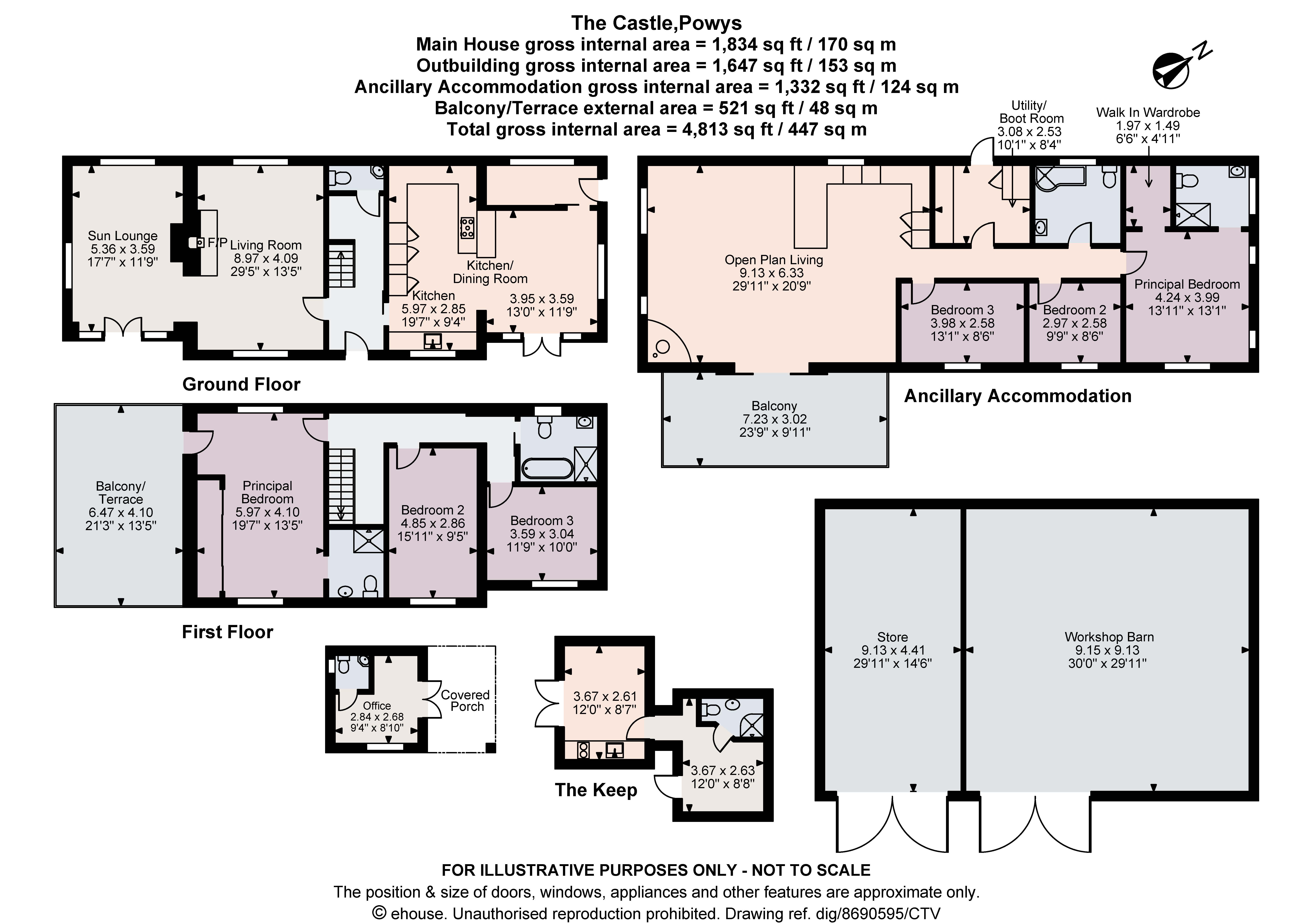 The Castle,, Cefn Penthryn, Welshpool floorplan